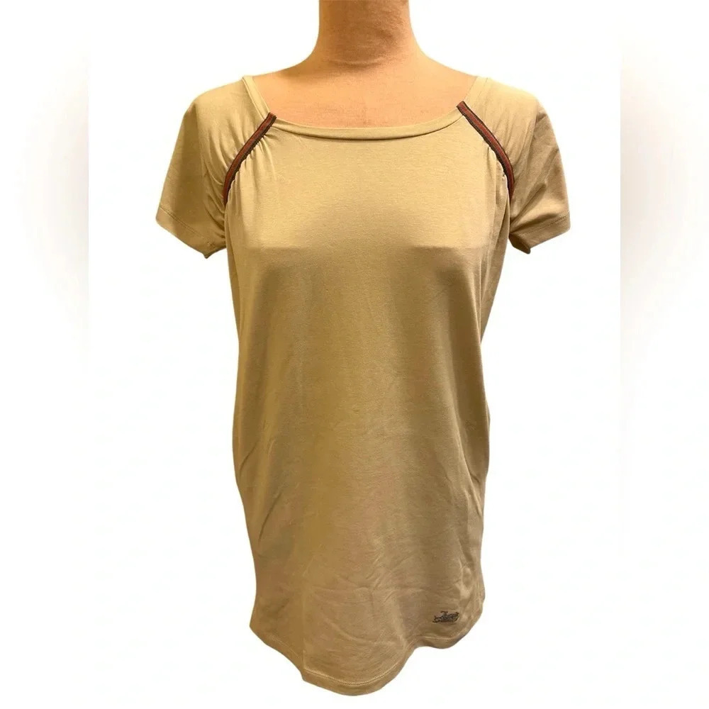 Jean Paul Gaultier Beige Logo Tee Dress Size Medium